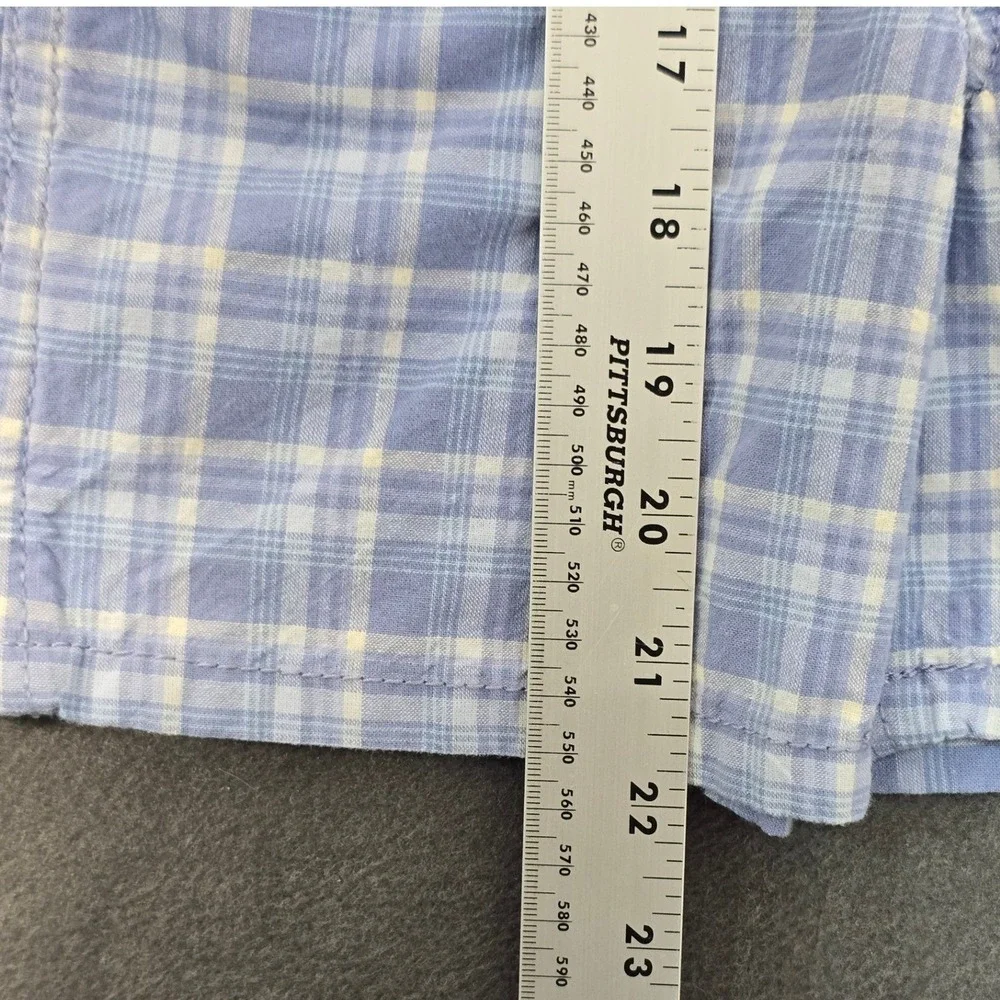 OshKosh‎ BGosh Toddler Blue Plaid Shortalls Overalls Size 2T